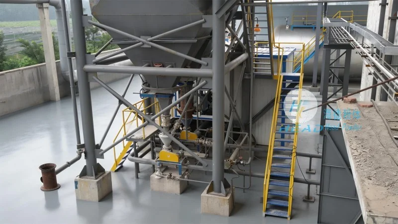 Potassium sulfate pneumatic conveying scheme