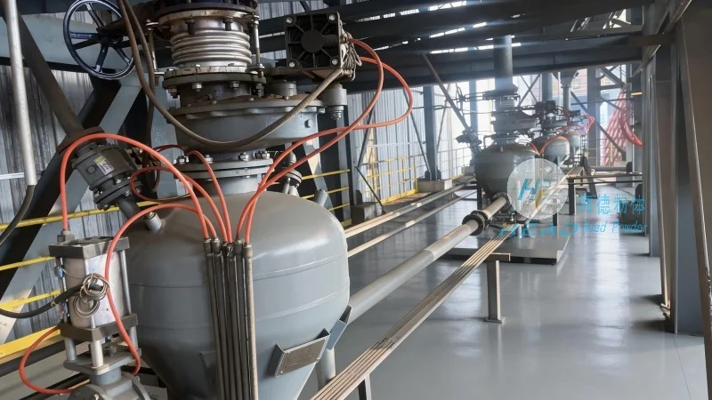 Fly ash pneumatic conveying scheme