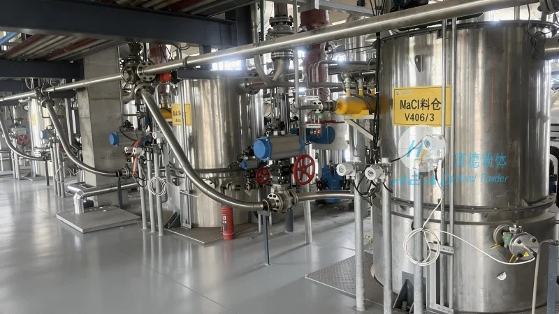 Quicklime Powder Bin Pump Dense Phase Conveying Project in Lyon, France