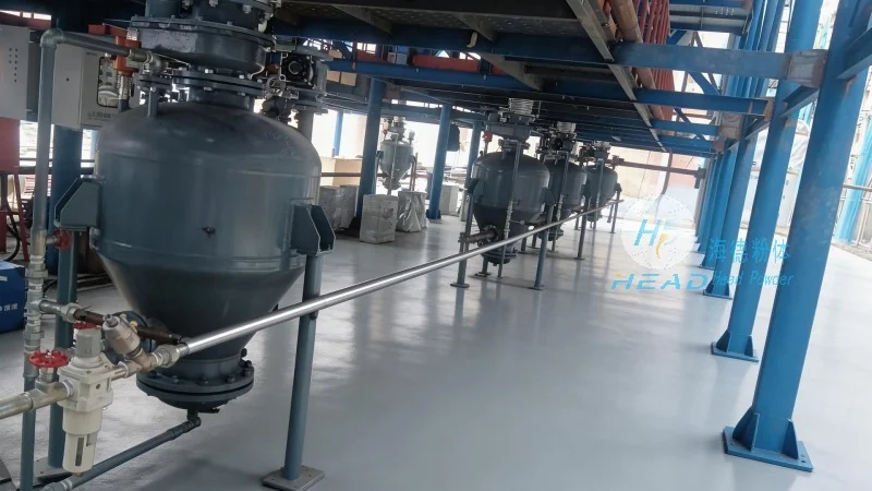 Phosphate rock powder pneumatic conveying scheme
