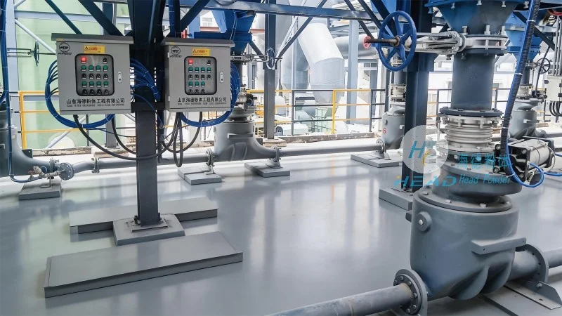 Automatic feeding system for hydrated lime powder in Manila, Philippines