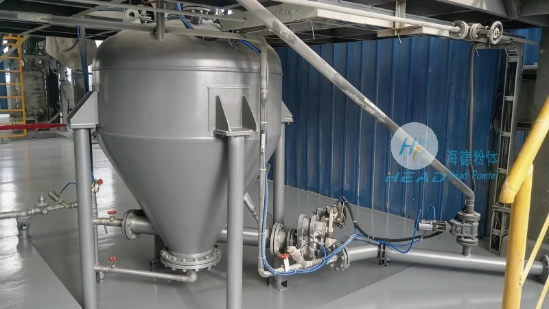 Yeast powder pneumatic conveying scheme