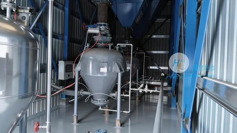 Saudi Baha Hydrated Lime Powder Silo Pump Dense Phase System